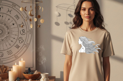 Zodiac Woman Silhouette Bundle, Astrology Png Set, Celestial Product Image 2