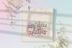Egg-cited for Spring Png, Easter Quote Png, Cute Easter Png Product Image 1