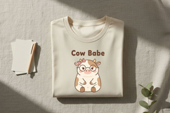Cow Babe Png, Cute Cow Png, Cow Clipart, Kawaii Cow Png Product Image 6