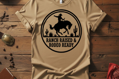 Ranch Raised Rodeo Ready Svg, Western Cowgirl Svg Rodeo Girl Product Image 2
