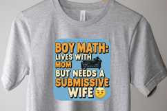 Boy Math Png Bundle, Funny Boy Math Quotes, Trendy Meme Png Product Image 9