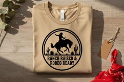 Ranch Raised Rodeo Ready Svg, Western Cowgirl Svg Rodeo Girl Product Image 3