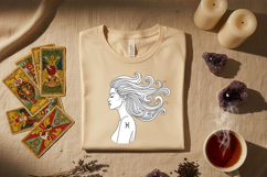 Zodiac Woman Silhouette Bundle, Astrology Png Set, Celestial Product Image 4