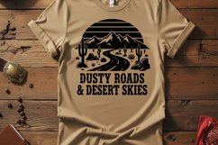 Dusty Roads Desert Skies Svg, Western Cowgirl Svg Design Product Image 2