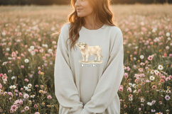 Cottage Cow Png, Floral Cow Illustration, Cottagecore Farm Product Image 5