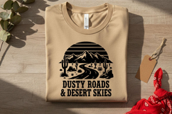 Dusty Roads Desert Skies Svg, Western Cowgirl Svg Design Product Image 5
