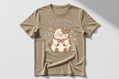 Just a Girl Who Loves Cows Png, Cute Cow Png, Cow Lover Png Product Image 2