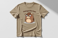 Unhinged But Cute Cow Png, Funny Cow Png, Cute Sassy Cow Png Product Image 6