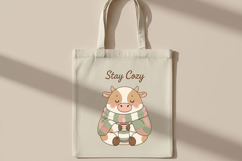 Cute Cow Png Bundle, Cow Sublimation Designs, Cozy Cow Png Product Image 4