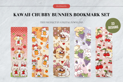 Kawaii Chubby Bunnies Bookmark Set,Cute Rabbit Page Markers Product Image 8