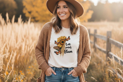 Sunshine Affirmation Png Bundle, Sunflower Quote Png Set Product Image 12