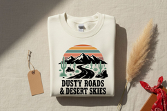 Dusty Roads Desert Skies Svg, Western Cowgirl Svg Design Product Image 4