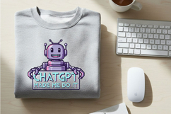 AI Tech Humor Png Bundle, Funny Digital Creator Quotes, Chat Product Image 6