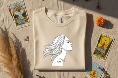 Zodiac Woman Silhouette Bundle, Astrology Png Set, Celestial Product Image 8