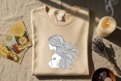 Zodiac Woman Silhouette Bundle, Astrology Png Set, Celestial Product Image 9