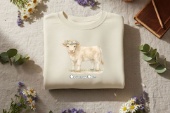 Cow Png Bundle, Cottage Cow Png, Farm Life Quote Bundle Png Product Image 10