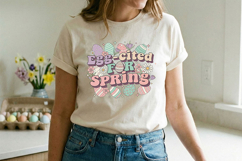 Egg-cited for Spring Png, Easter Quote Png, Cute Easter Png Product Image 10