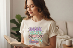 Bookworm Png Bundle, Reading Lover Clipart, Book Club Design Product Image 6