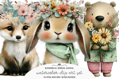 Whimsical Spring Animal Clipart Product Image 1