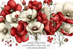 Whimsical Spring tulip flower clipart Product Image 1