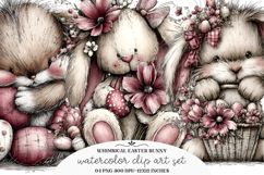 Whimsica Easter Bunny Clipart/ Easter Png Product Image 1