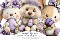 Whimsical Easter Animal Clipart Product Image 1
