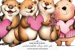 Valentine Animals Couple Clipart Product Image 1