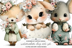 Whimsical Easter Animal Clipart Product Image 1