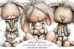 Quirky Easter Bunny Clipart Product Image 1
