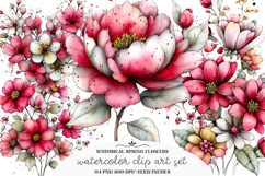 Whimsical Spring Flowers Clipart Product Image 1