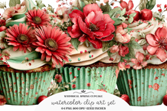 Whimsical Spring Cupcake Clipart Product Image 1