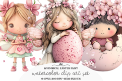 Whimsical Easter Fairy Clipart Product Image 1