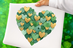Hand Painted St. Patrick’s Day Heart Png Product Image 1