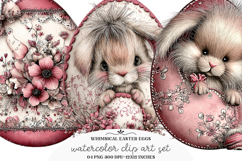 Whimsical Easter Eggs Clipart Product Image 1