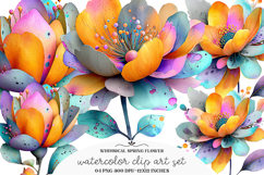 Whimsical Spring Flower Clipart Product Image 1