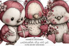 Whimsical Easter Birds Clipart Product Image 1