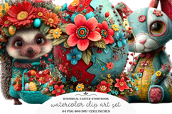 Whimsical Easter Storybook Clipart Product Image 1