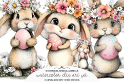 Whimsical Spring Animals Clipart Product Image 1