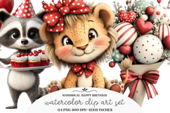 Whimsical Happy Birthday Clipart Product Image 1