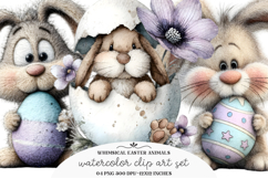 Whimsical Easter Clipart Png Product Image 1