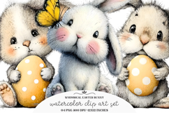 Whimsical Easter Bunny Clipart Product Image 1
