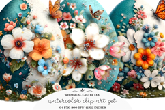 Whimsical Easter Eggs Clipart Product Image 1