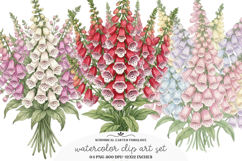Whimsical Easter Foxglove Clipart Product Image 1