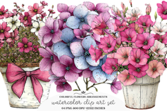 Colorful Flowers Arrangements Clipart Product Image 1