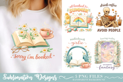 Book Lover PNG Sublimation ,Book Lover PNG Product Image 1