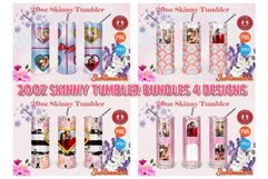 Polaroid Photo frame 20oz Skinny Tumbler Bundles 4 Designs Product Image 1