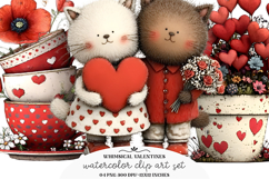 Whimsical Valentines Day Clipart Product Image 1