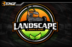 Mowing logo - lawn mower logo Product Image 1