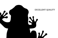 Frog SVG Toad Silhouette Reptile Cricut File Animal DXF PNG Product Image 2