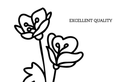 Wildflowers Svg Bundle, botanical meadow flower clipart Product Image 2